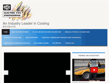 Tablet Screenshot of electricfanengineering.com